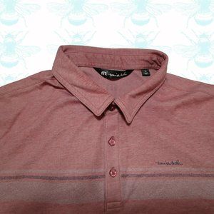 Travis Mathew Red Pink Golf Polo Mens Size - XL
